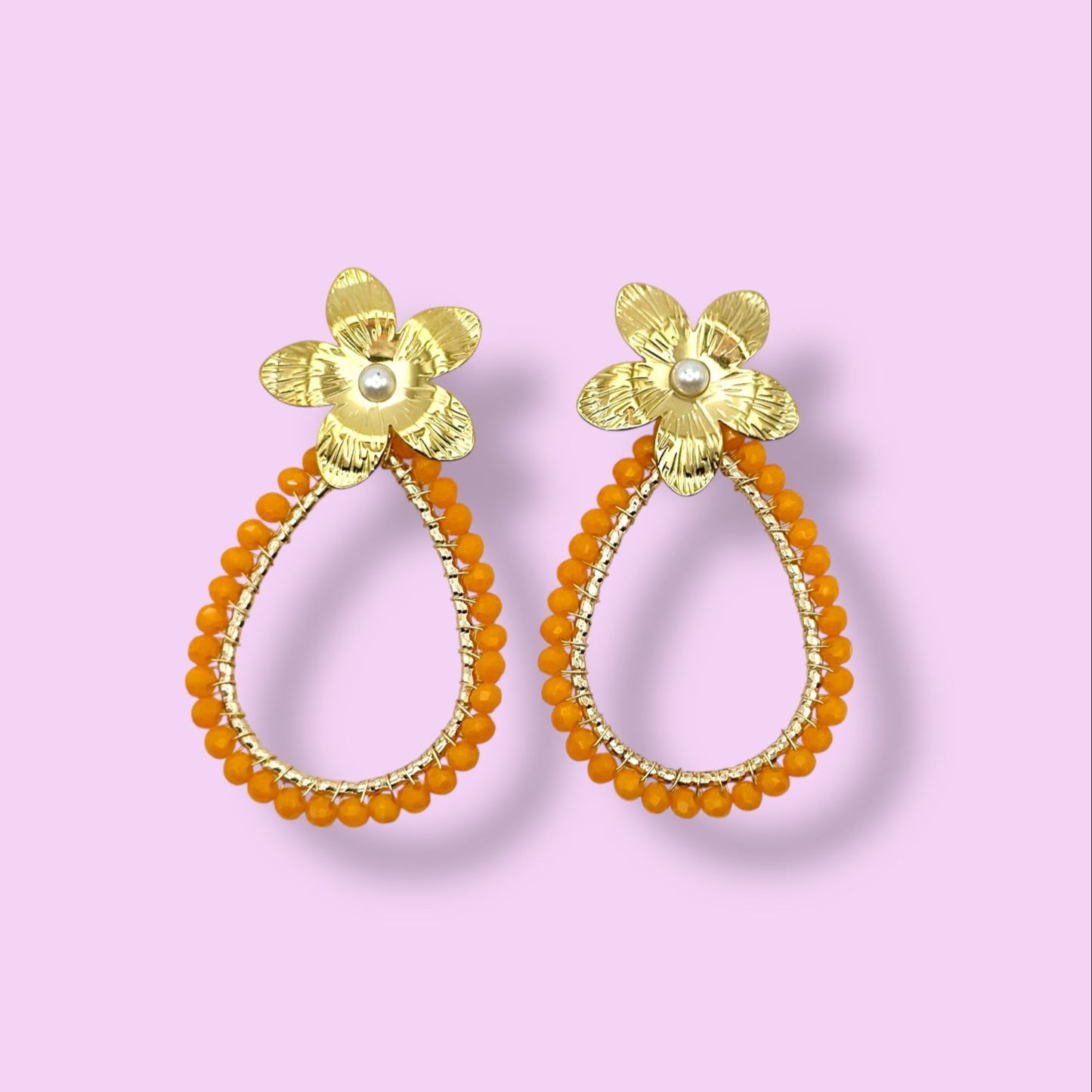 Ohrringe LUNA, orange