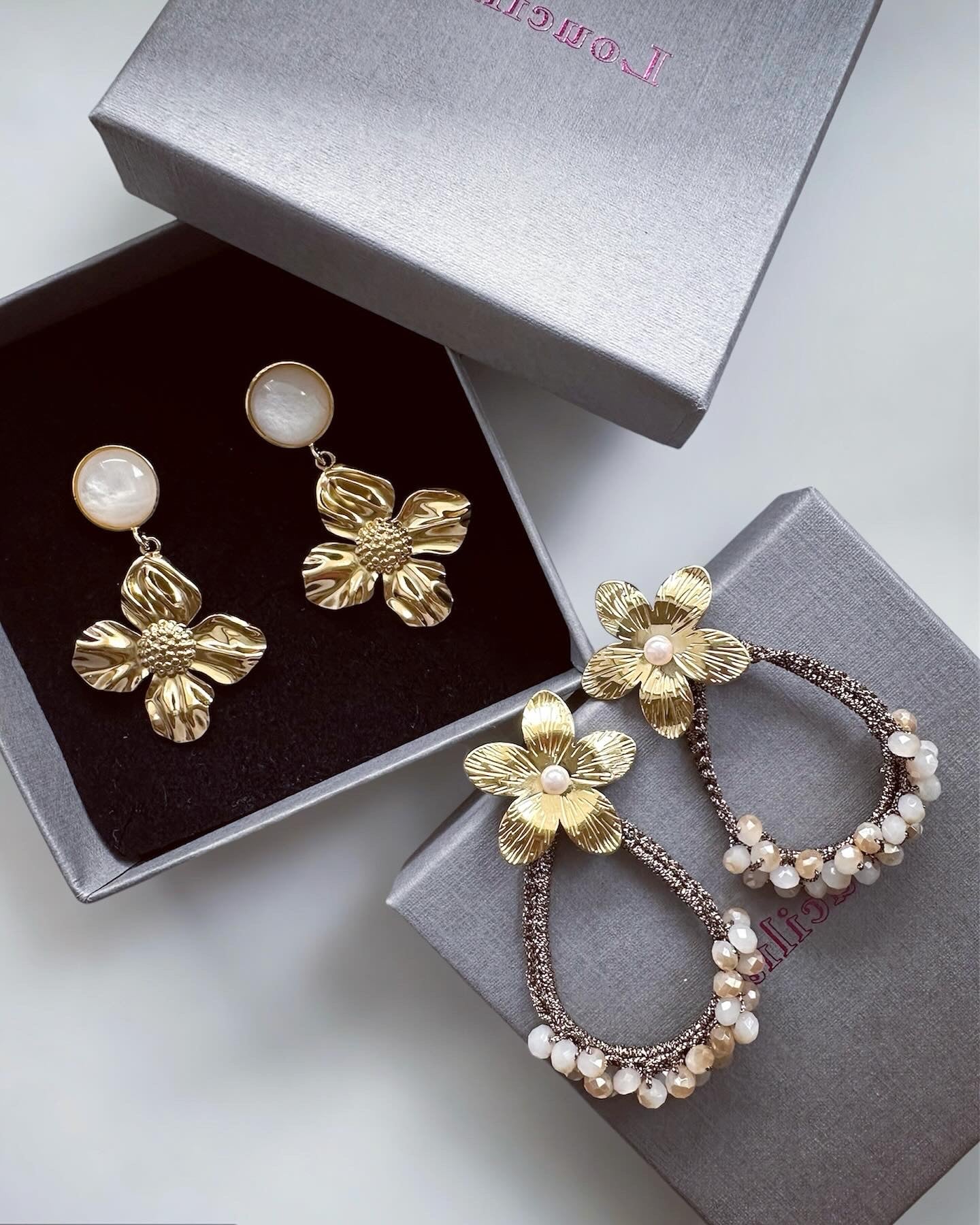 Ohrringe FLEUR, gold