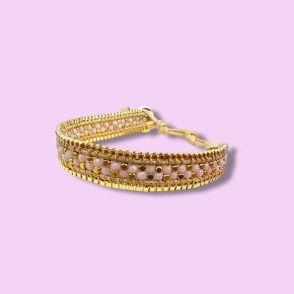 Armband NAYA, rosa-gold