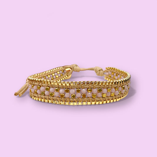 Armband NAYA, rosa-gold