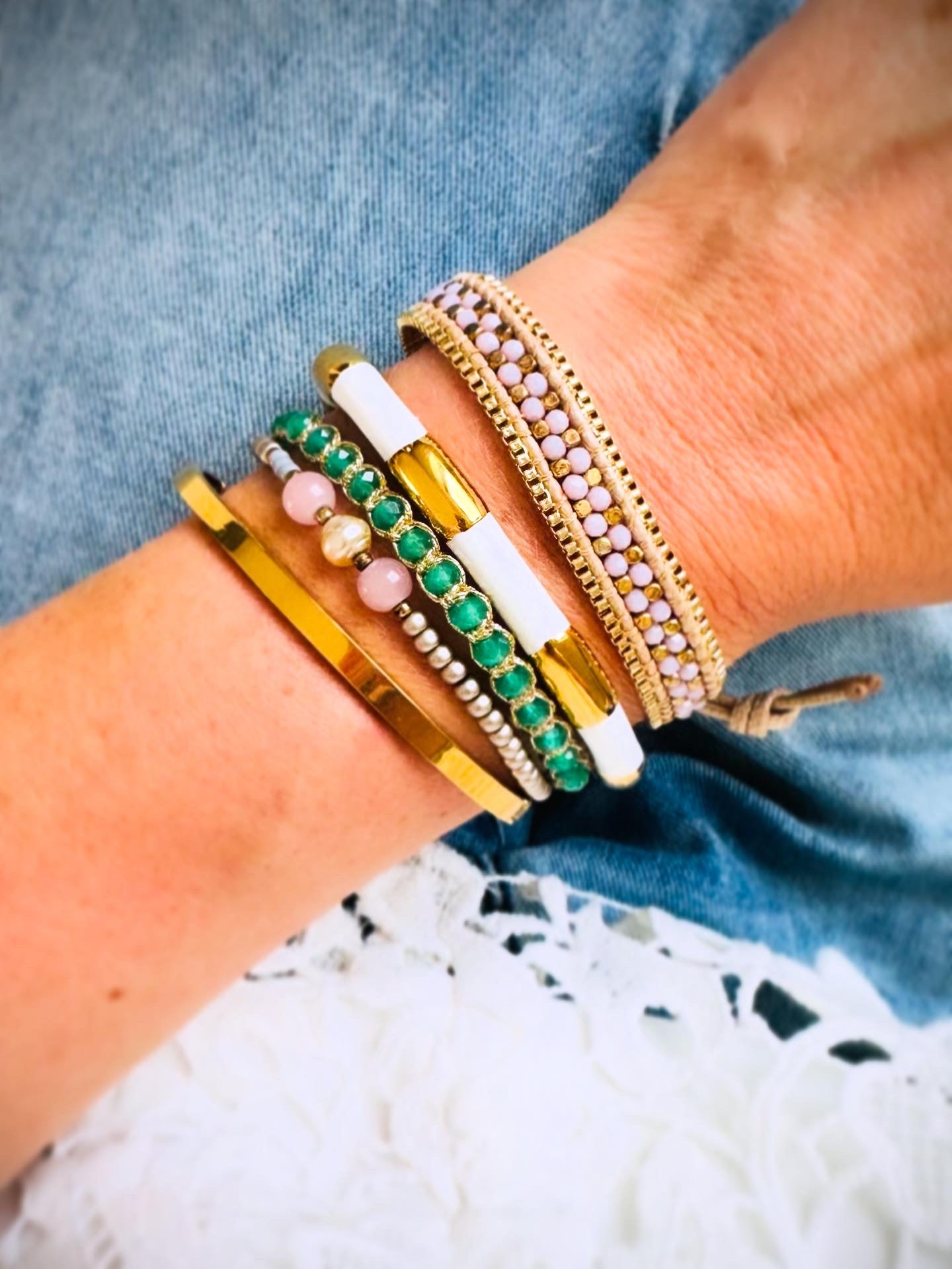 Armband NAYA, rosa-gold