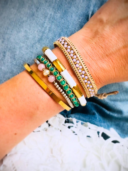 Armband NAYA, rosa-gold