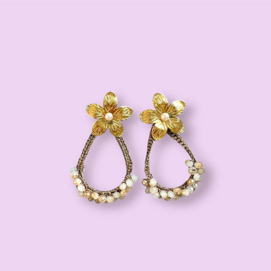 Ohrringe FLEUR, gold