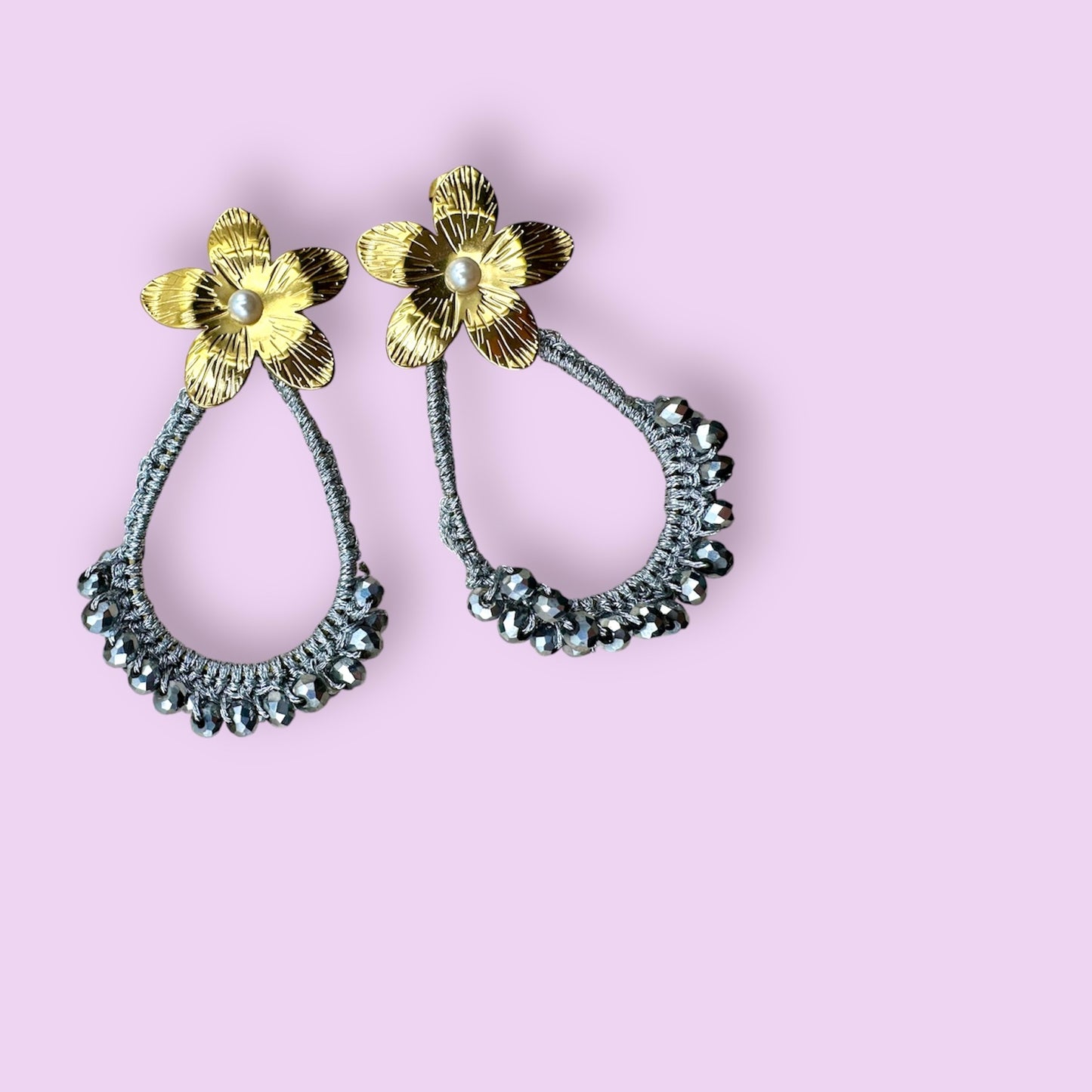 Ohrringe FLEUR, silber