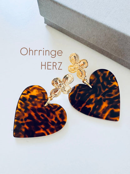 Ohrringe HERZ, leo