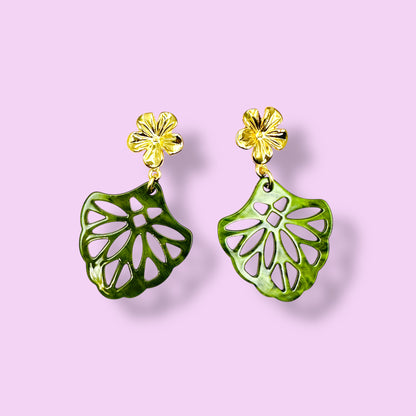 Ohrringe LOA, grün