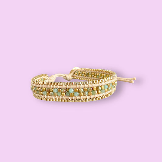 Armband NAYA, mint-gold