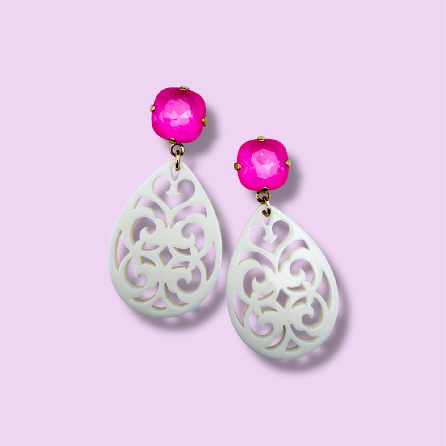 Ohrringe NORE, weiss