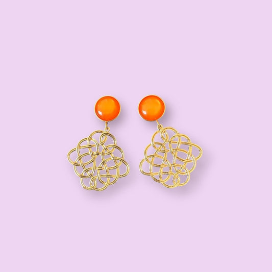 Ohrringe SU, orange