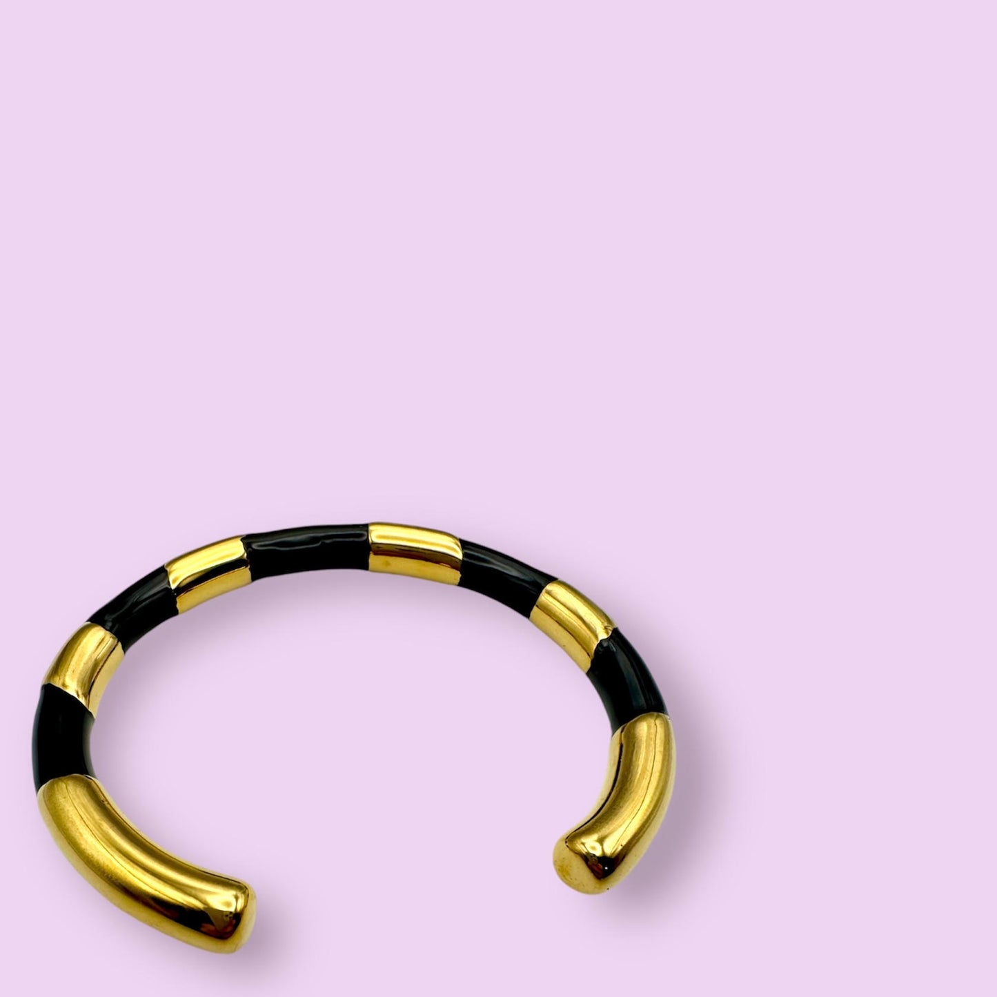 Armreif STRIPES, schwarz