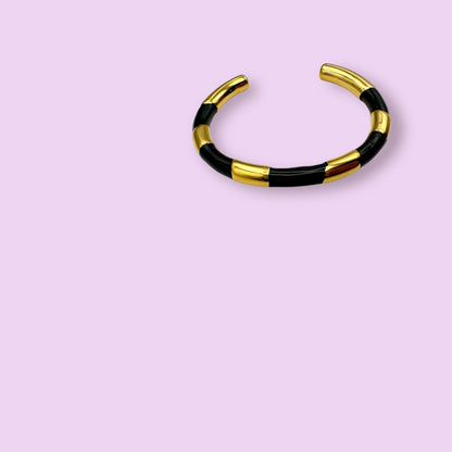 Armreif STRIPES, schwarz